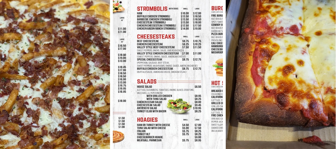 Prima Pizzeria Restaurant Menu